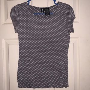 Grey w/white stars top